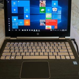 hp pavilion x360 m3 convertible, gold.